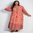 Floral Falls Tiered Maxi Dress image number null