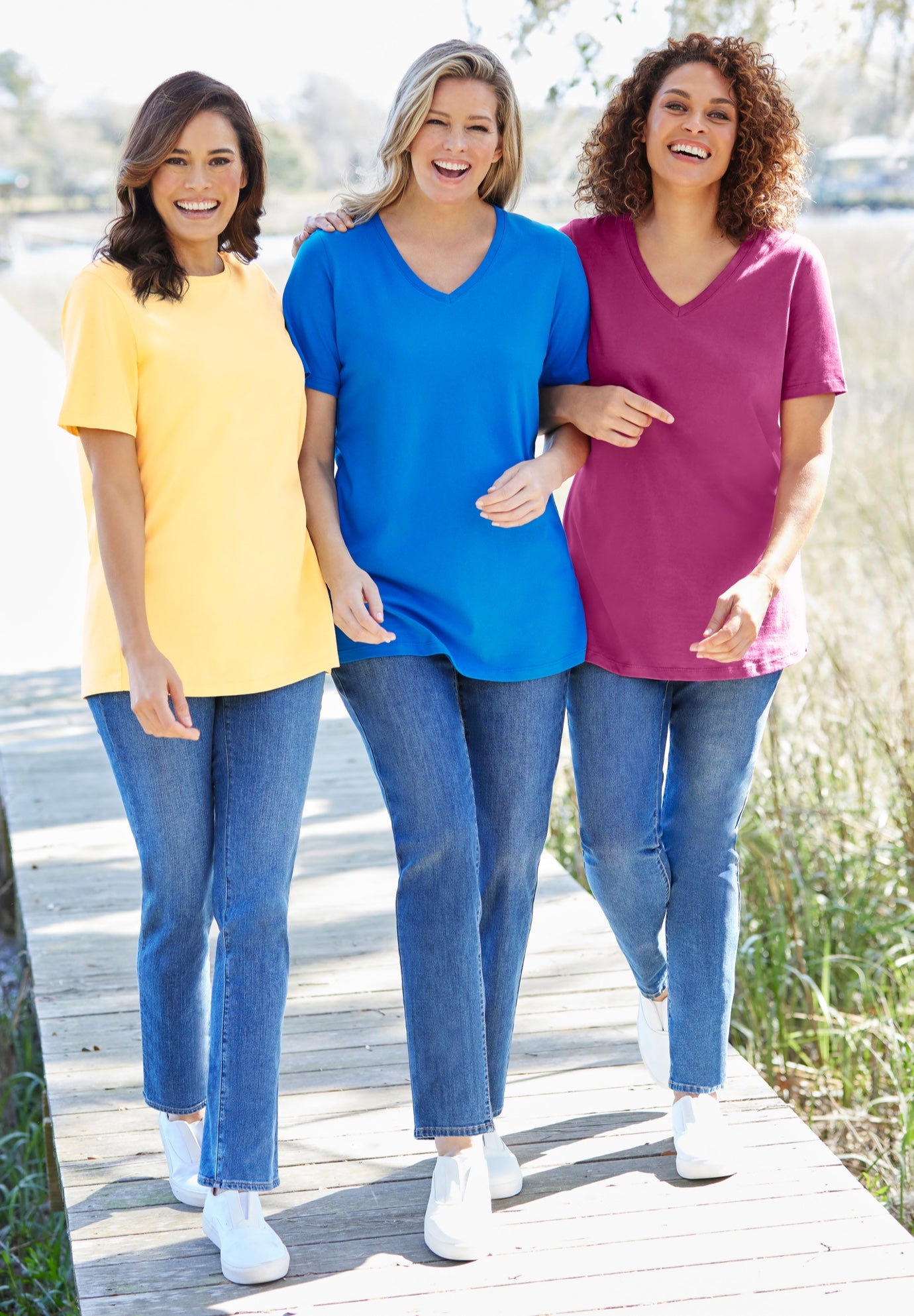 Perfect Short-Sleeve V-Neck Tee image number 5