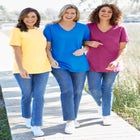 Perfect Short-Sleeve V-Neck Tee image number null