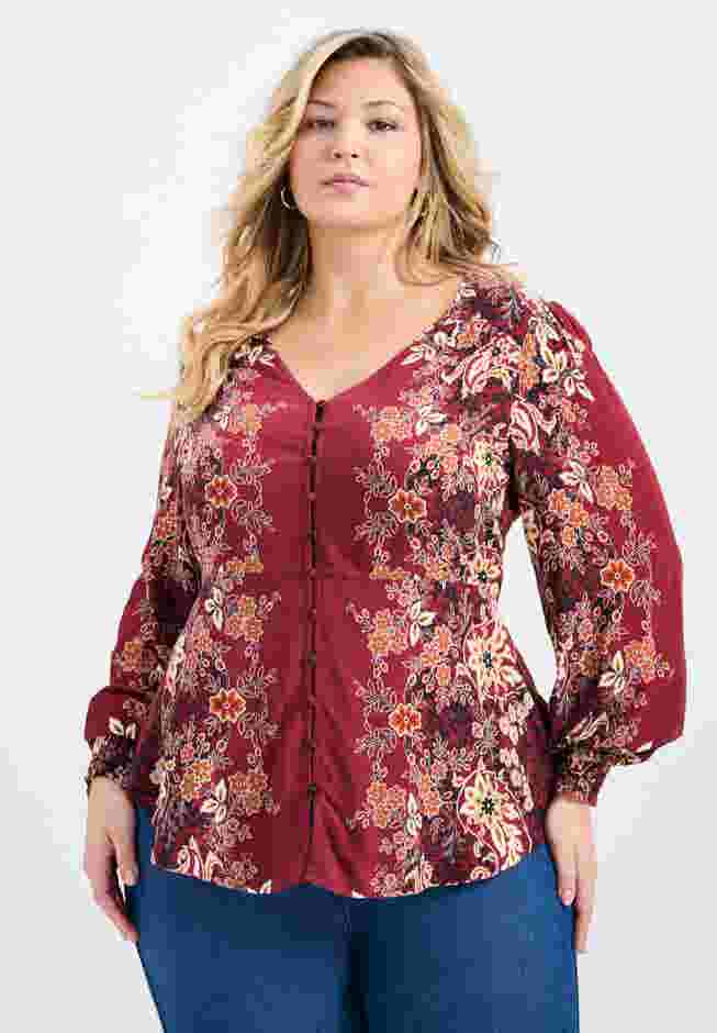 Bella Placement Print Shirt image number 0