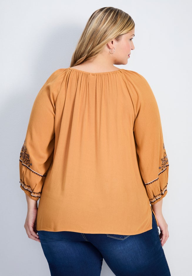 Anna Embroidery Detail Top image number 1