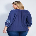 Anna Embroidery Detail Top image number null