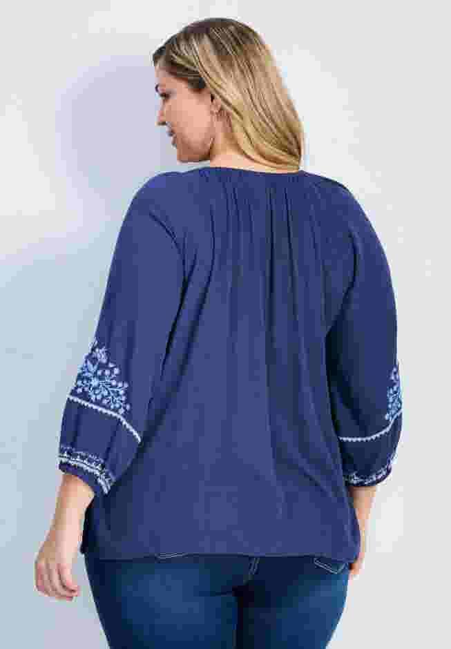 Anna Embroidery Detail Top image number 1