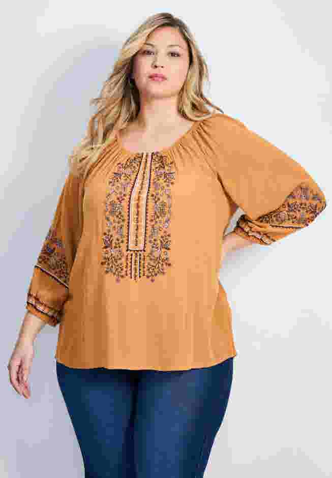 Anna Embroidery Detail Top image number 0