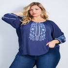 Anna Embroidery Detail Top image number null