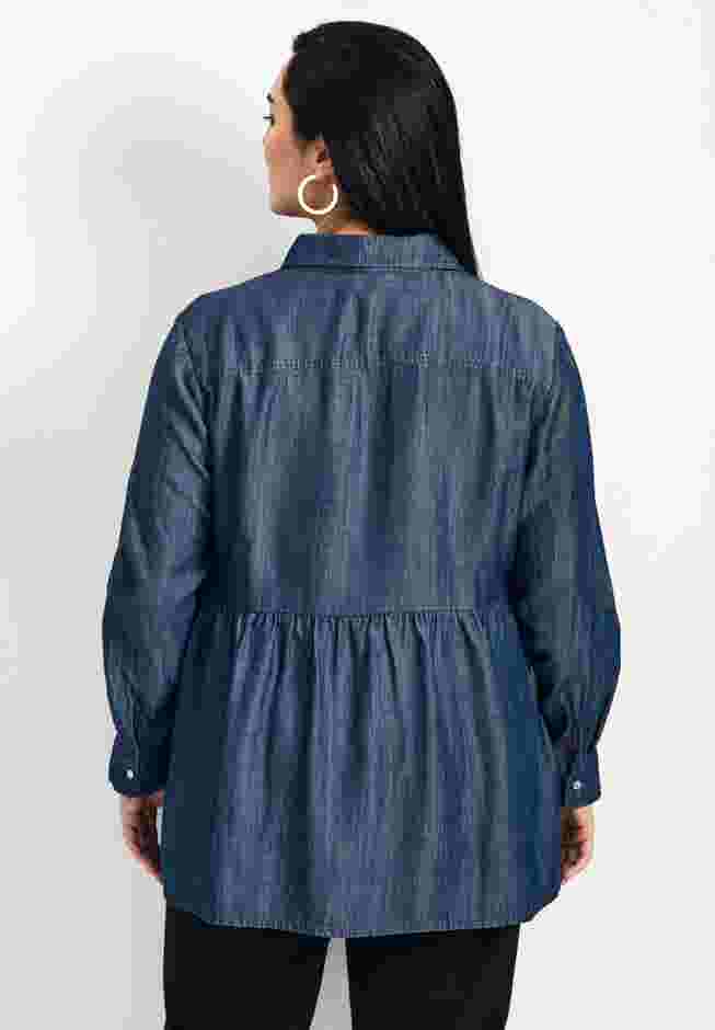 Denim Tiered Shirt image number 1