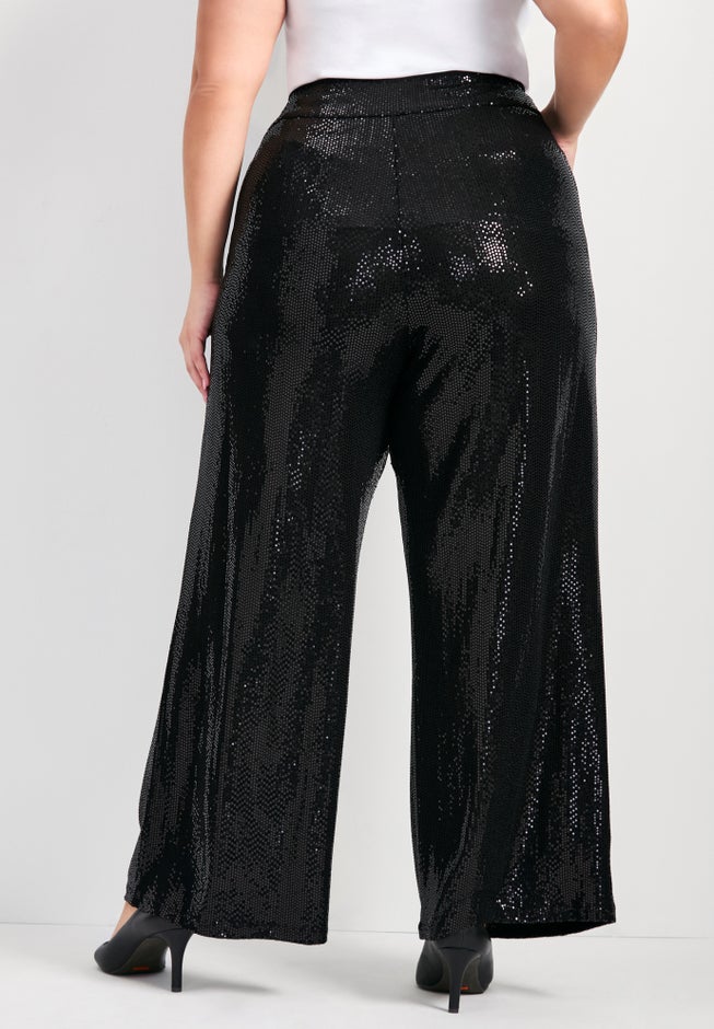 Glitz Sequin Wide Leg Pant image number 1