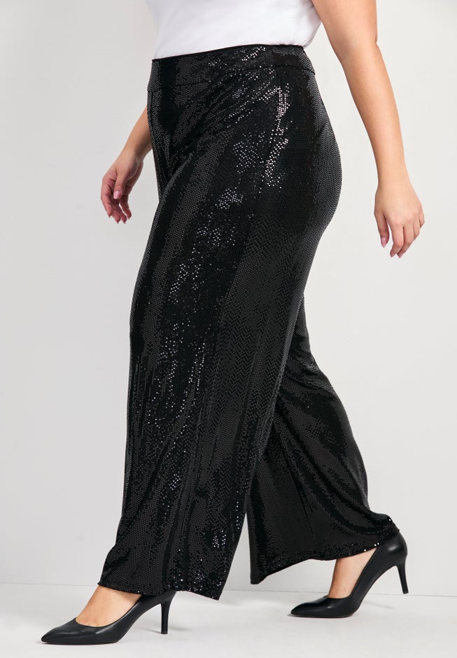 Glitz Sequin Wide Leg Pant image number 2