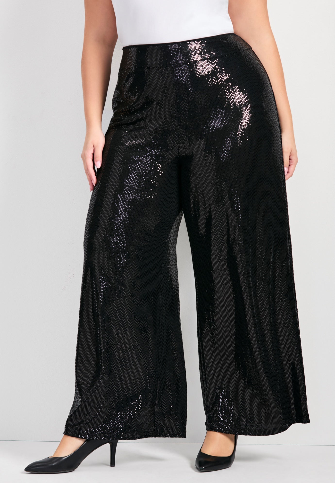 Glitz Sequin Wide Leg Pant image number 0