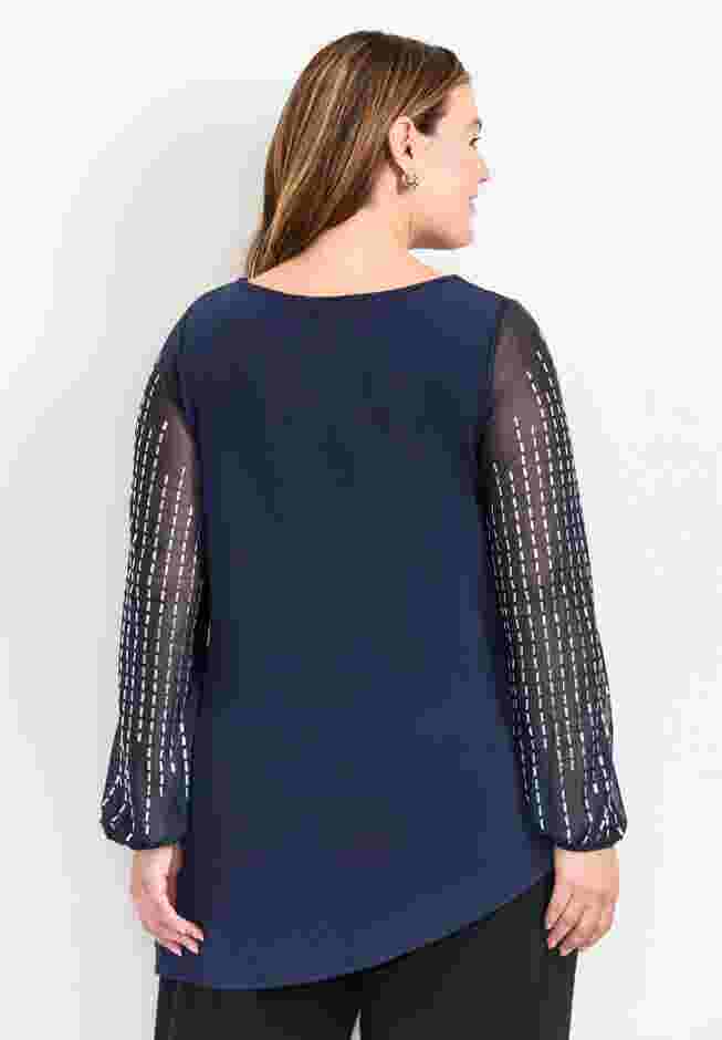 Glitz Emblsh Slv Tunic image number 1