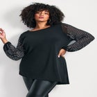 Glitz Embellished Sleeve Tunic image number null