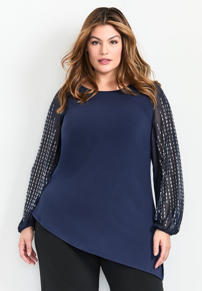 Glitz Embellished Sleeve Tunic image number 0