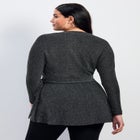 Glamour Sparkle Wrap Top image number null