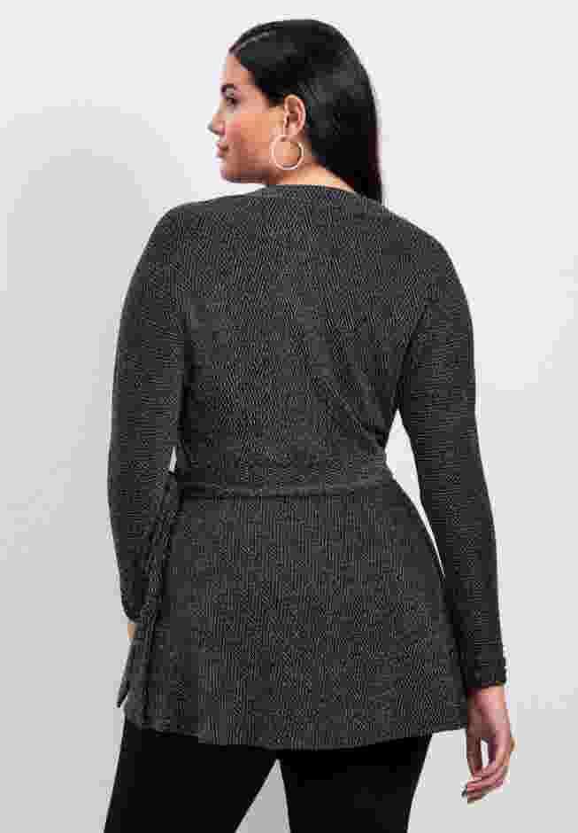 Glamour Sparkle Wrap Top image number 1