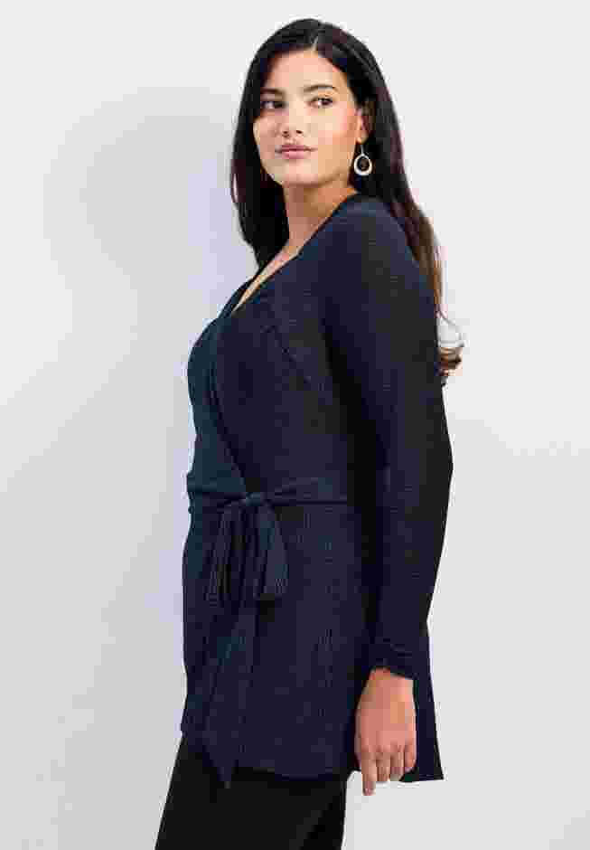 Glamour Sparkle Wrap Top image number 2