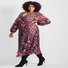 Harmony Twist Front Pleated Dress image number null