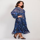 Harmony Twist Front Pleated Dress image number null