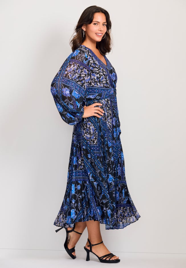 Harmony Twist Front Pleated Dress image number 2