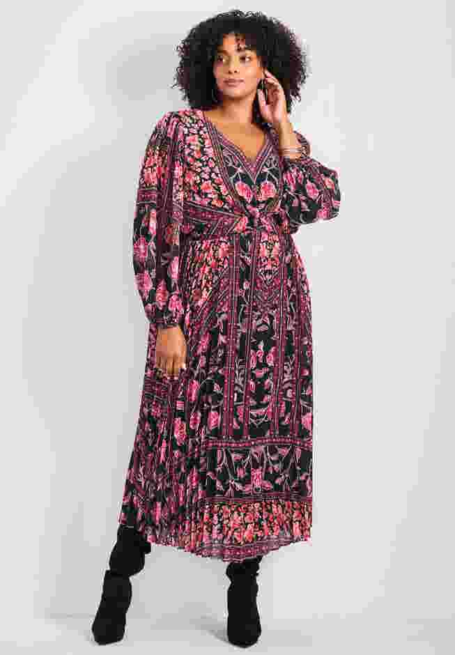 Harmony Twist Front Pleated Dress image number 0