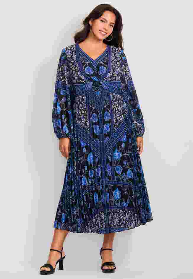 Harmony Twist Front Pleated Dress image number 0