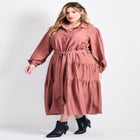 Marianne Tiered Shirtdress image number null