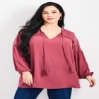 Marcie Lace Yoke Long Sleeve Top image number null