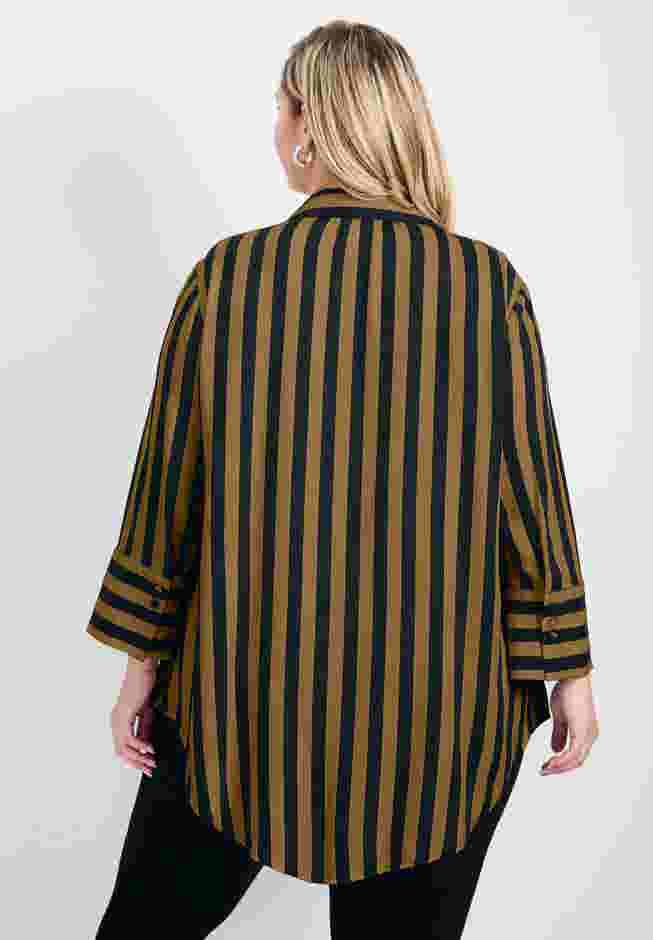 Linear Longline Stripe Shirt image number 1
