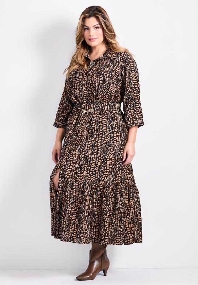 Flora Belted Shirtdress image number 2