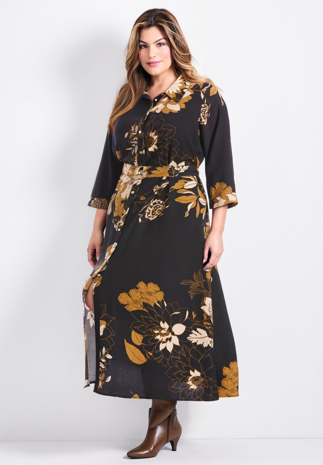 Flora Belted Shirtdress image number 2