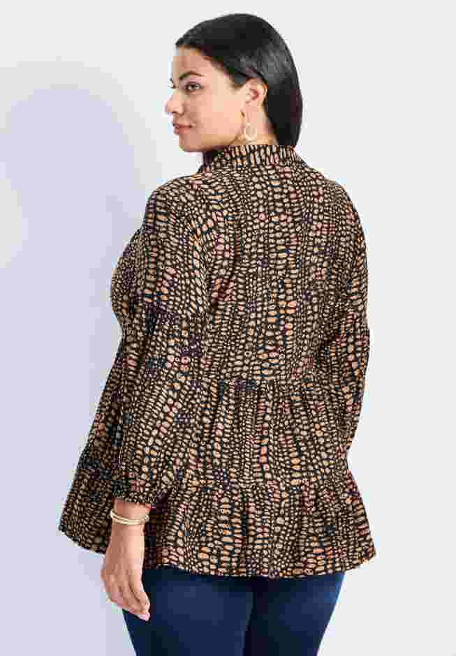Flora Blouson Tiered Tunic image number 1