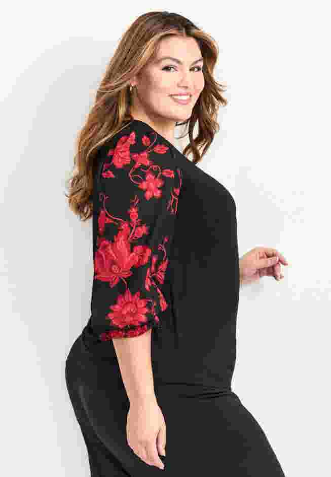 Scarlet Mix Media Top image number 2