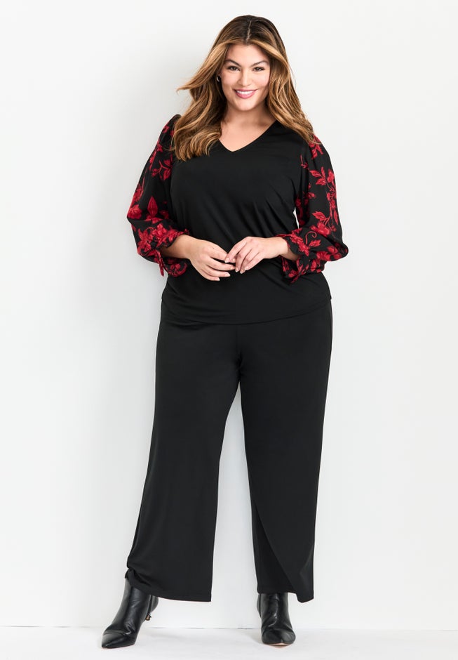 Scarlet Mix Media Top image number 3