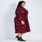 Liana Pleated Blouson Sleeve Dress image number null