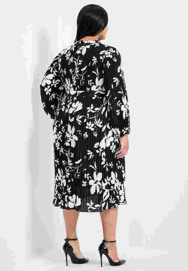 Liana Pleated Blouson Sleeve Dress image number 1