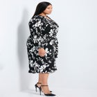 Liana Pleated Blouson Sleeve Dress image number null