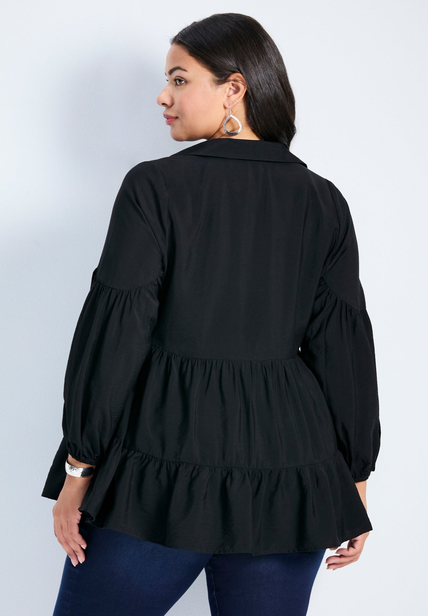 Amari Tiered Tunic Shirt image number 1