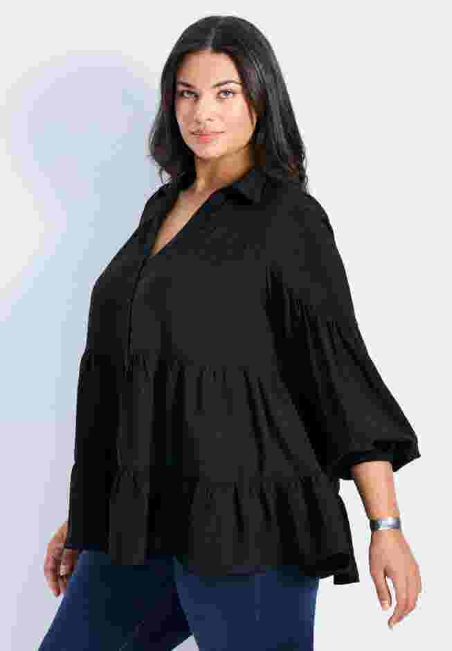 Amari Tiered Tunic Shirt image number 2