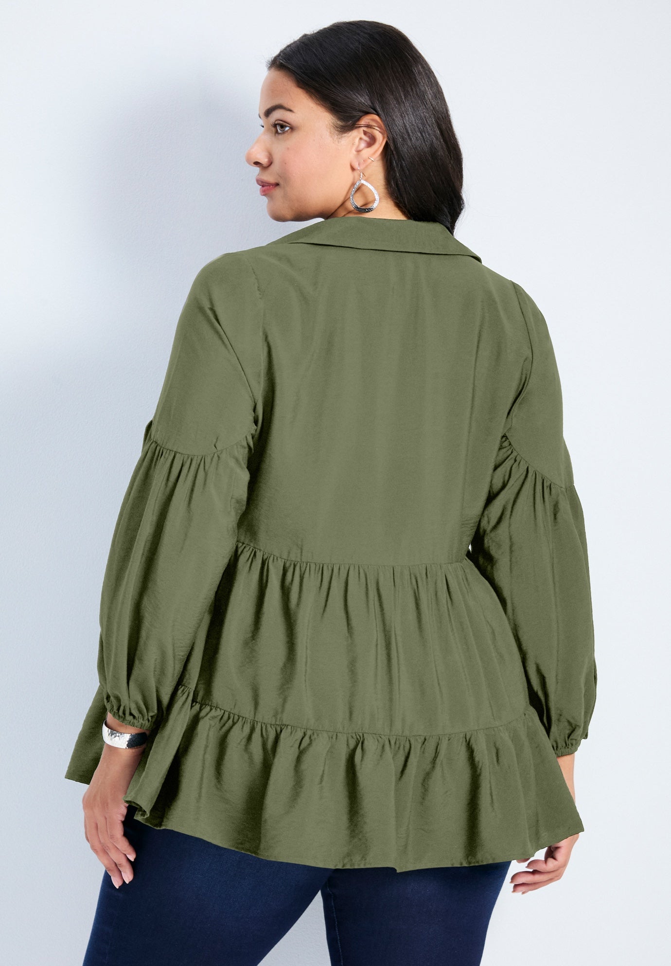 Amari Tiered Tunic Shirt image number 1