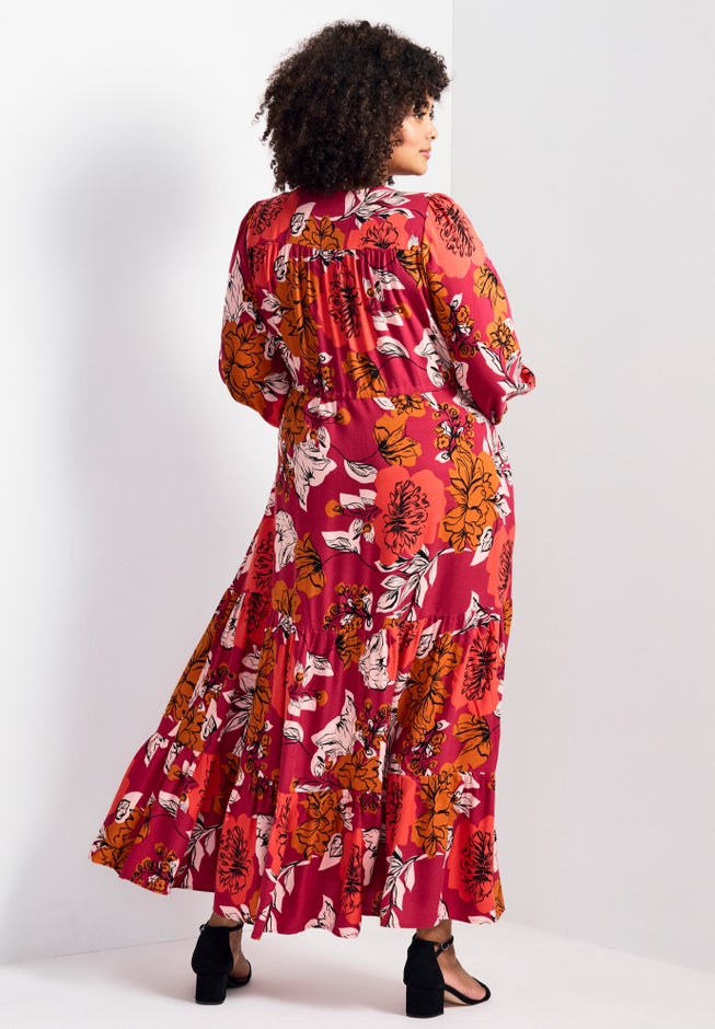 Second Nature Blouson Sleeve Maxi Dress image number 1
