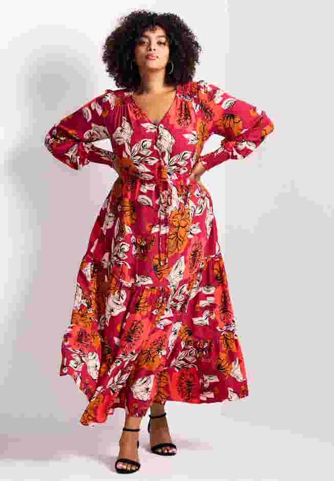 Second Nature Blouson Sleeve Maxi Dress image number 0