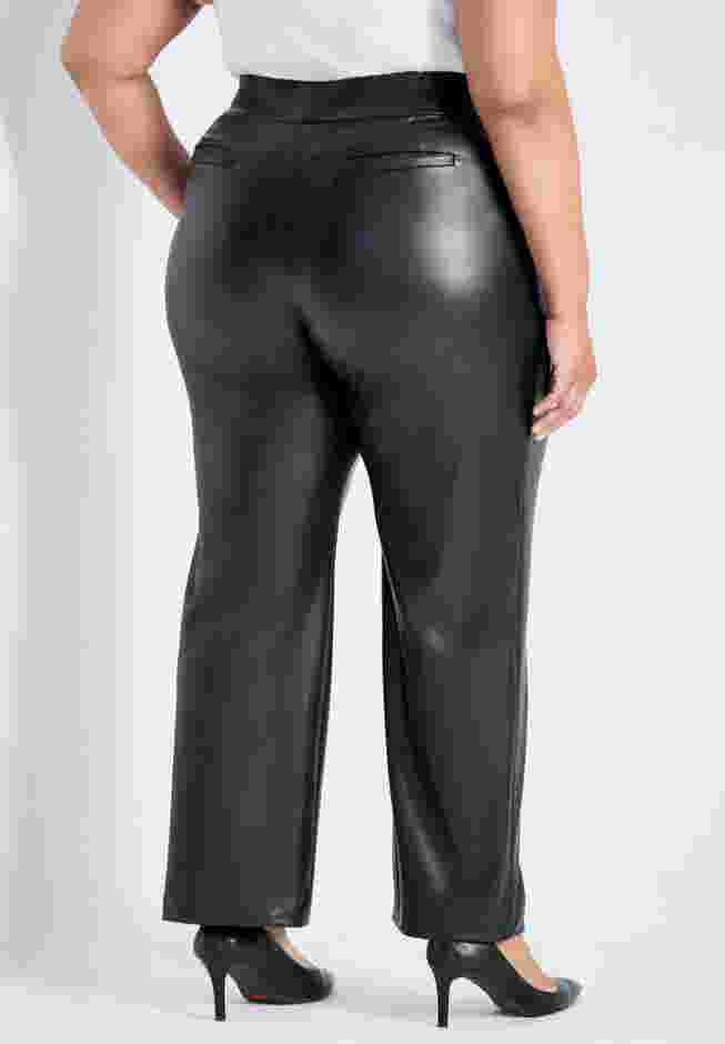 Tessa Vegan Leather Wide Leg Pant image number 1