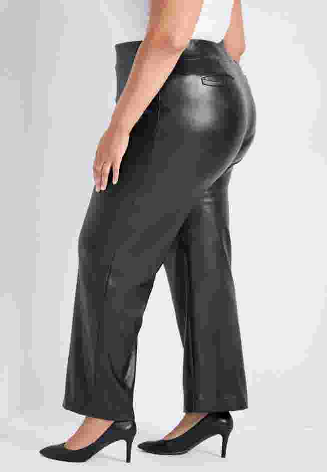 Tessa Vegan Leather Wide Leg Pant image number 2