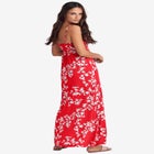 Stretch Knit Surplice Tank Maxi Dress image number null