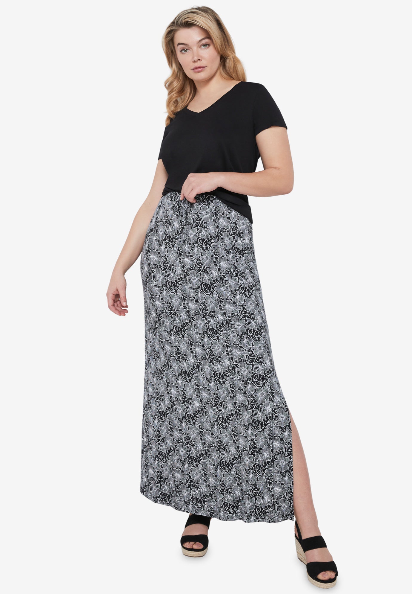 Knit Maxi Skirt image number 0