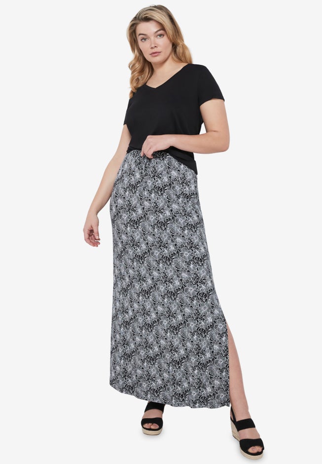 Knit Maxi Skirt image number 0