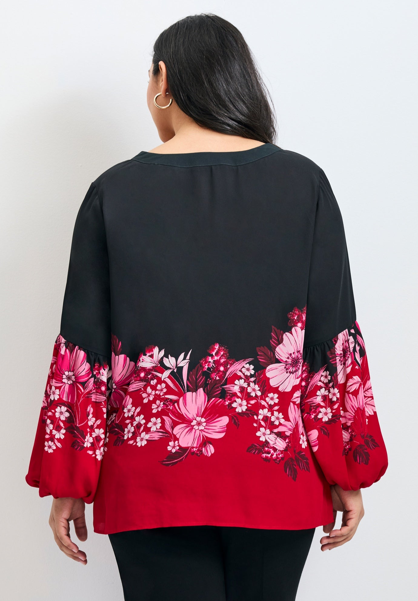 Tamlyn Lace Up Print Top image number 1