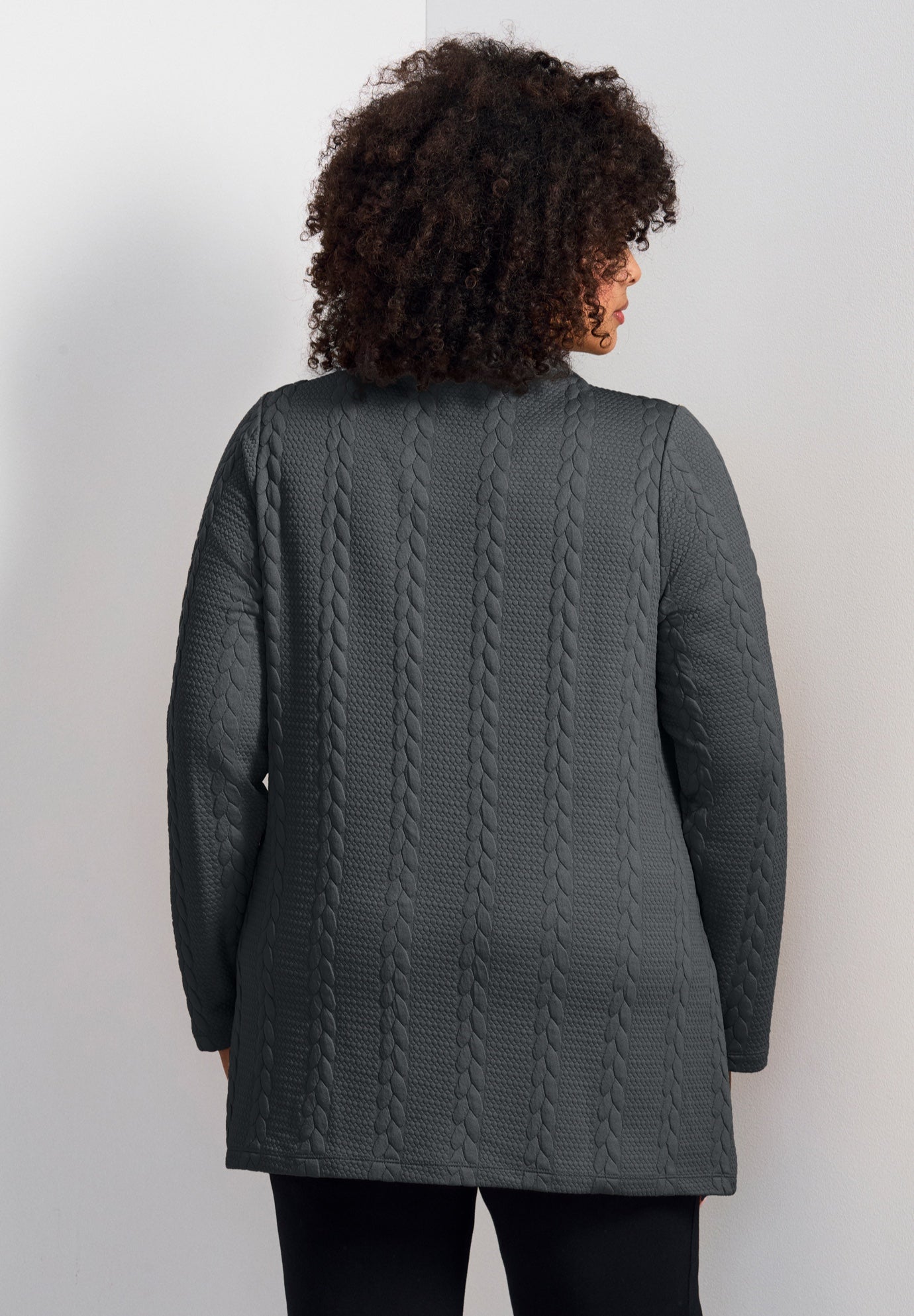 Emily Jacquard Texture Knit Tunic image number 1