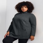 Emily Jacquard Texture Knit Tunic image number null