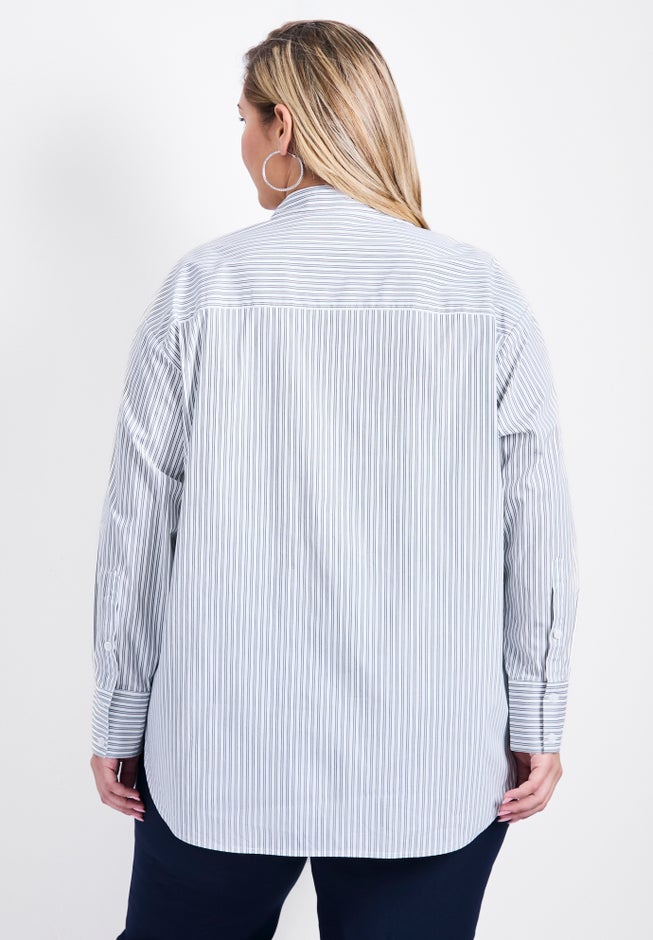 Karolina Stripe Poplin Shirt image number null