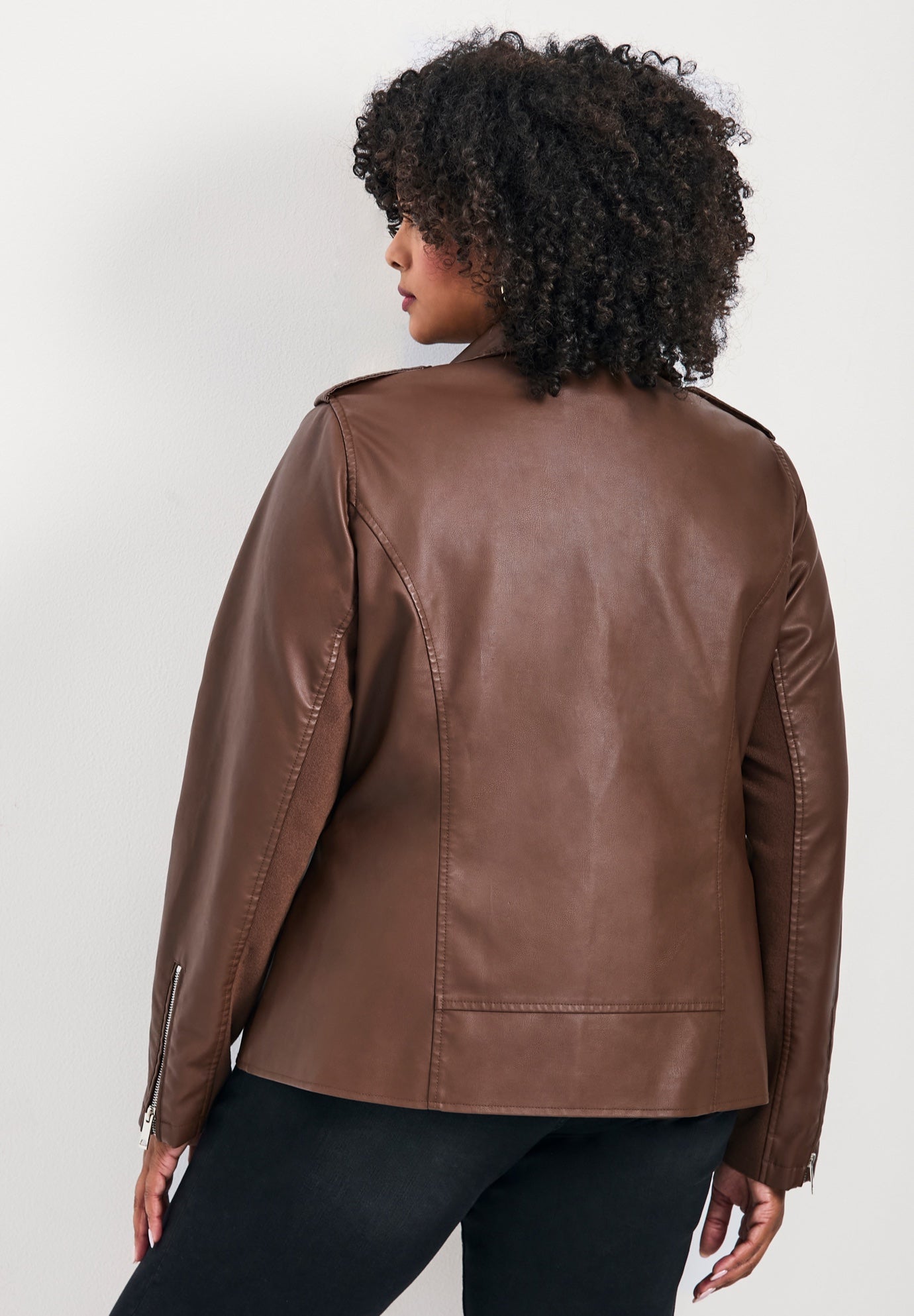 ジャケット・アウター RANDEBOO Vegan leather jacket Jane Vegan Leather Jacket | Dia & Co